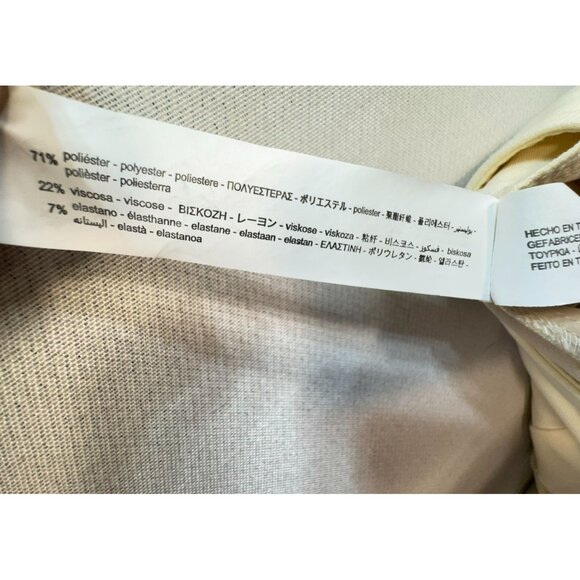 Zara Womens Trousers Size XS Cream Career Office - Picture 3 of 10